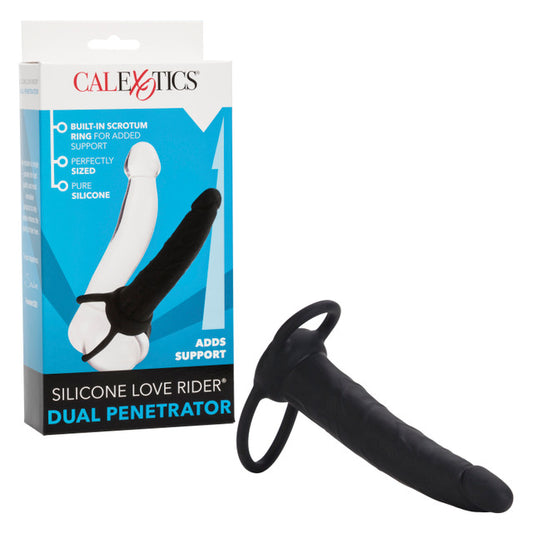 CalExotics Silicone Love Rider Dual Penetrator - Black
