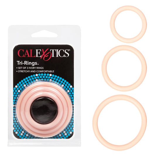 CalExotics Tri-Rings - Ivory