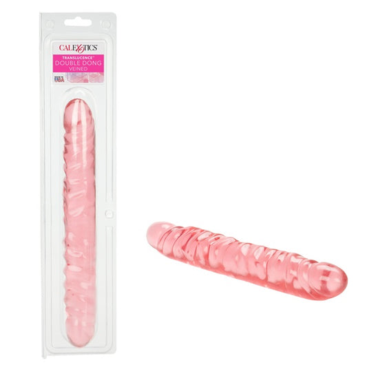 CalExotics Veined Double Dong 12" - Pink