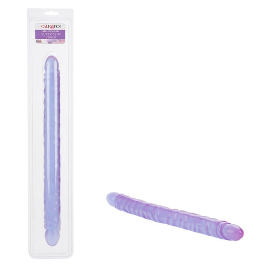 CalExotics Veined Super Slim Dong - Purple