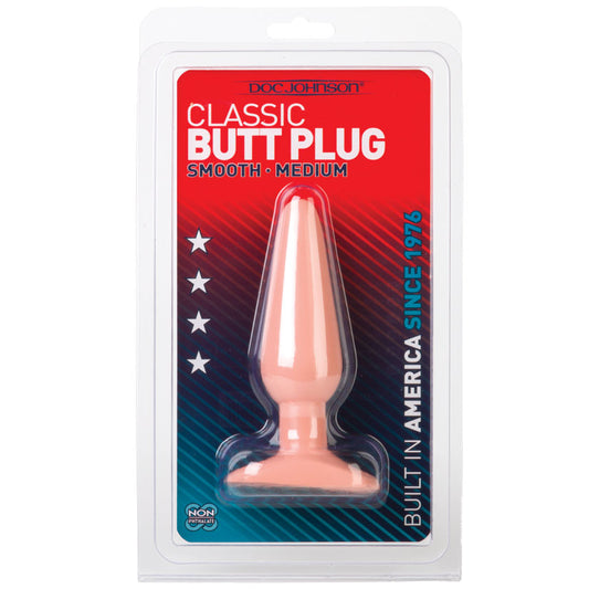 Classic-Butt-Plug-Smooth-Medium-White