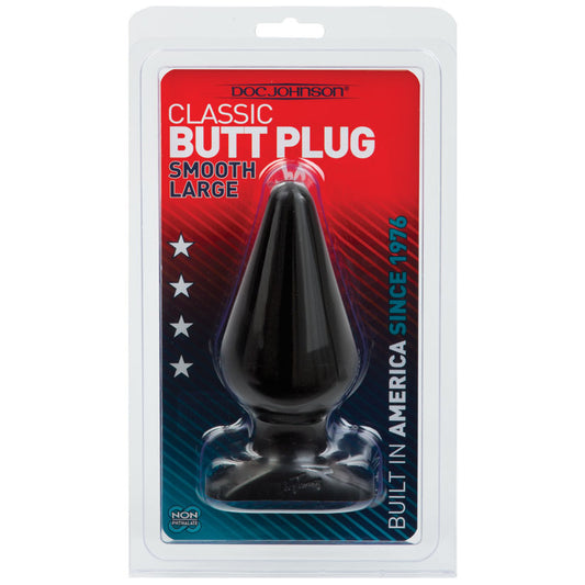 Classic-Butt-Plug-Smooth-Large-Black