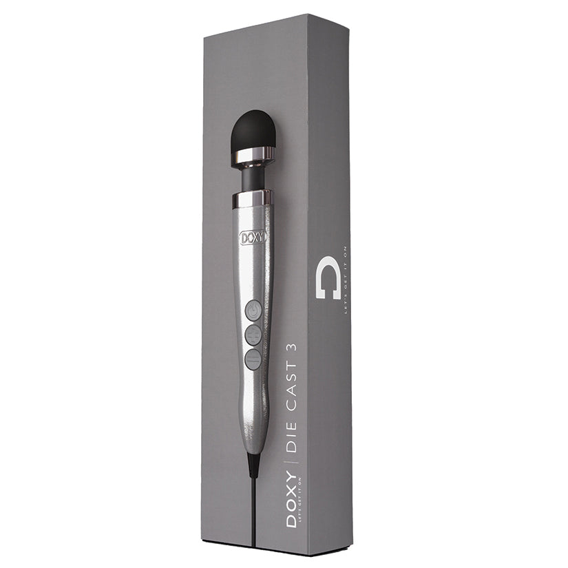 Doxy Die Cast 3 Wand Massager - Brushed Metal