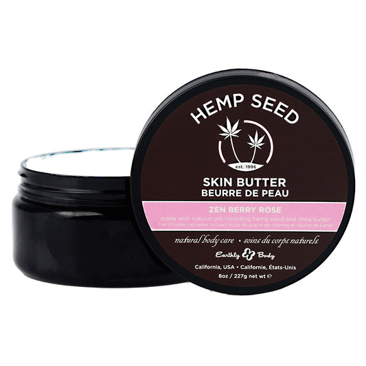 Earthly-Body-Hemp-Seed-Skin-Butter-Zen-Berry-Rose-8oz