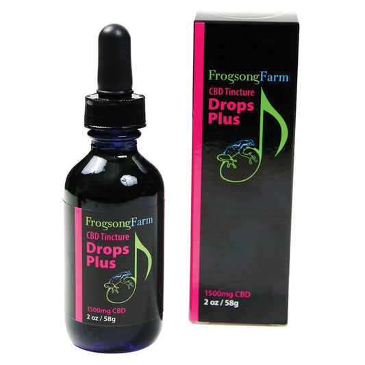 Frogsong Farm CBD Tincture Drops Plus - 1500mg 2oz