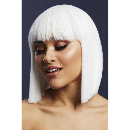 Smiffys Fever Lola Wig - White 12"