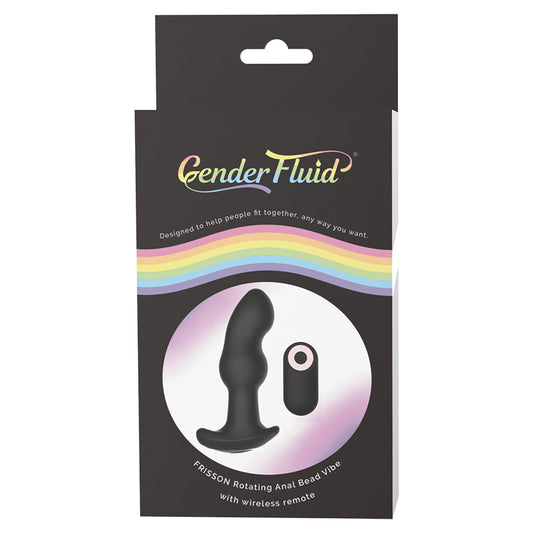 Gender Fluid Frission Anal Vibe with Remote - Black