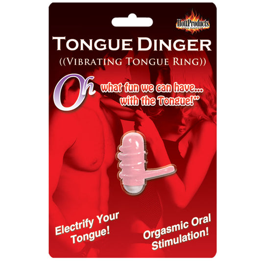 Tongue Dinger - Vibrating Tongue Ring - Pink