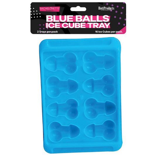 Blue Balls Penis and Balls Shaped Ice Cube Tray (2 Pack)