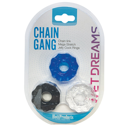 Chain Gang Cock Rings (3 Pack)