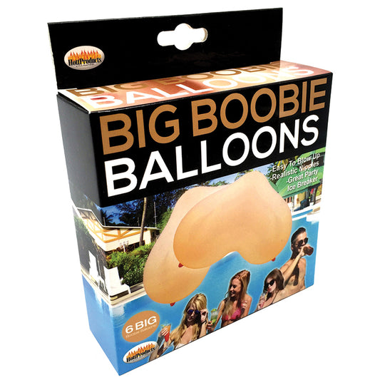 Big Boobie Balloons - Vanilla (6 Pack)
