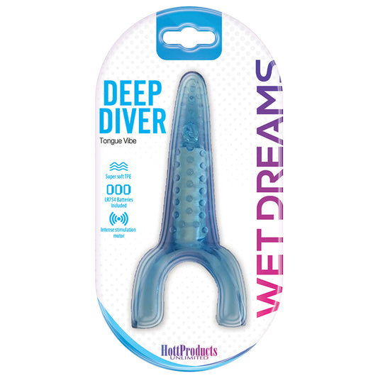 Wet Dreams Deep Diver Tongue Vibe - Blue