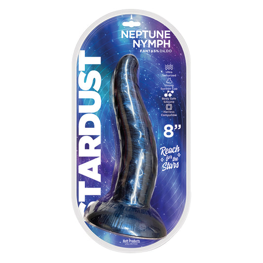 Stardust Neptune Nymph Silicone Dildo - Purple 8"