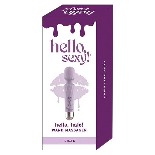 Hello Sexy Hello Halo Wand Massager - Lilac