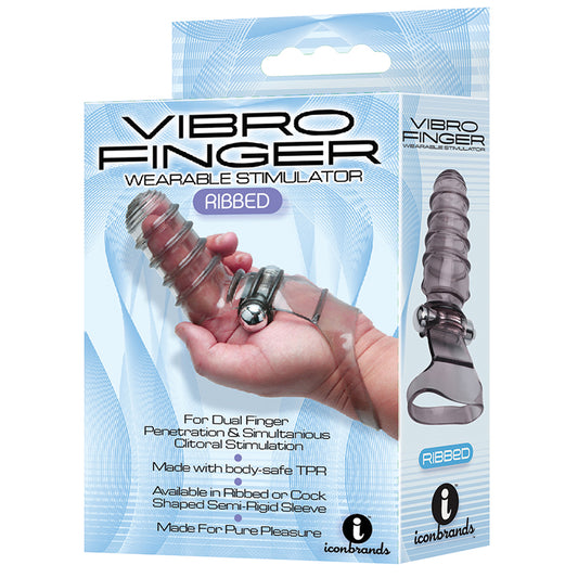 Icon Brands - Vibro-Finger Ribbed Massager