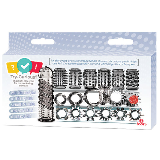 Icon Brands - Try Curious - Cock Ring and Sleeve Set