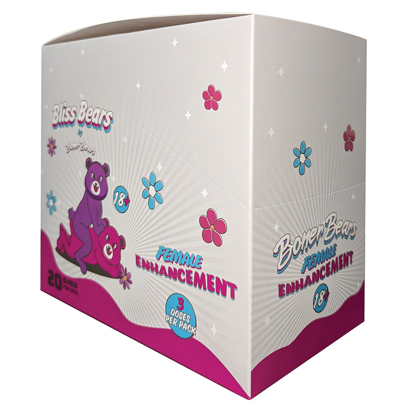 Bliss Bears Female Enhancement Gummies - Display of 20