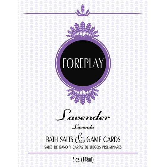 Bath Salts & Game Cards Foreplay - Lavender 5oz