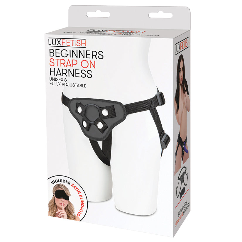 Lux Fetish Beginners Strap-On Harness - Black