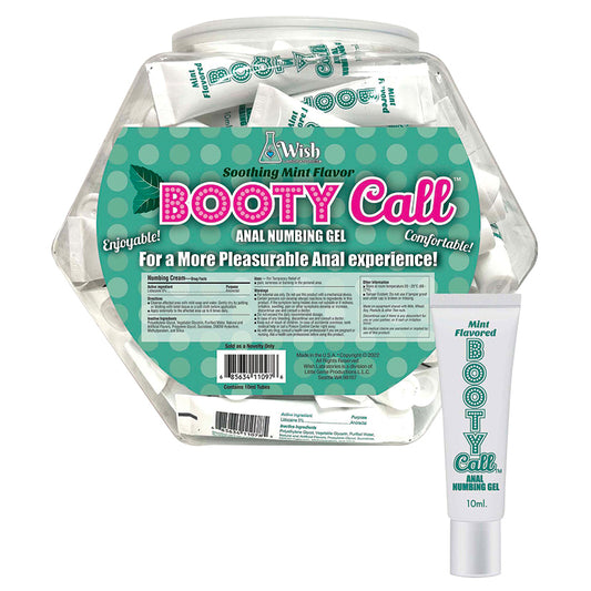 Booty Call Anal Numbing Gel - Mint 10ml (65 Pack)