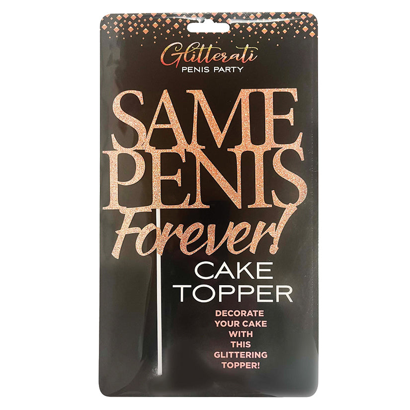 Glitterati Same Penis Forever Cake Topper