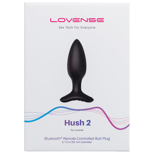 Lovense Hush 2 Remote Control Butt Plug - 1.5 Inch