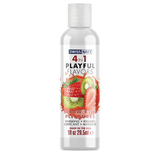 Swiss-Navy-4-In-1-Playful-Flavors-Strawberry-Kiwi-Pleasure-1oz