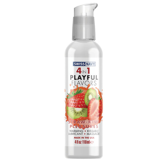 Swiss-Navy-4-In-1-Playful-Flavors-Strawberry-Kiwi-Pleasure-4oz