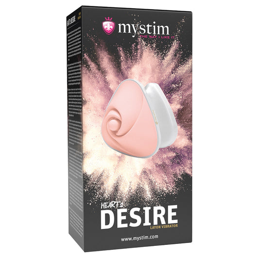 Mystim Heart's Desire Layon Vibrator - Rose