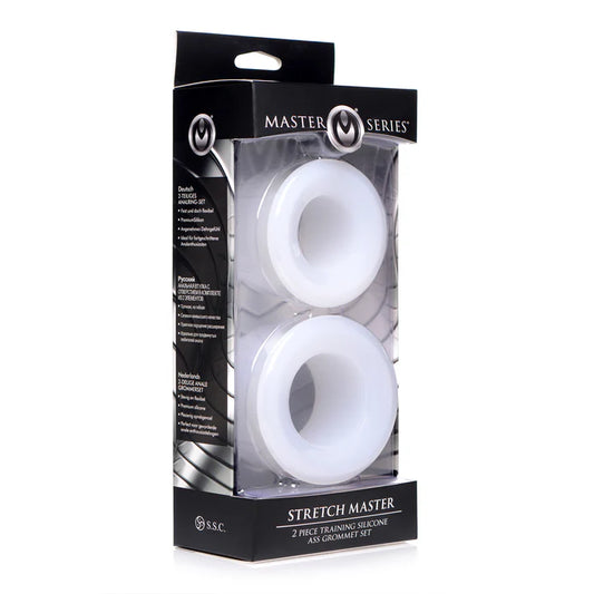 Master Series Stretch Master 2 Piece Training Silicone Ass Grommet Set