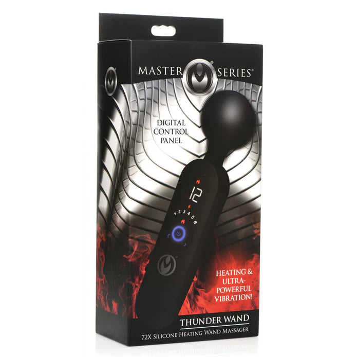 Master Series Thunder Wand 72X Silicone Heating Wand Massager