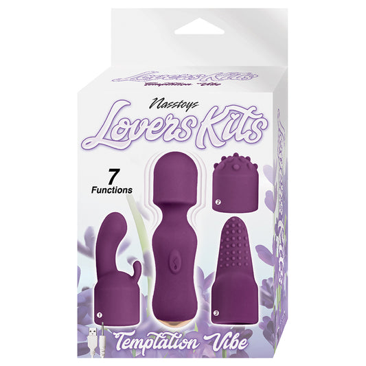 Lovers-Kits-Temptation-Vibe-Rechargeable-Silicone-Wand-Vibrator-&-3-piece-Attachment-Set-Eggplant