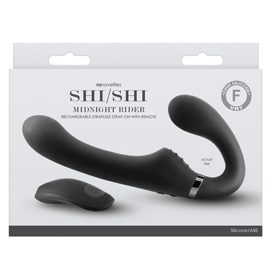 Shi-Shi-Midnight-Rider-Rechargeable-Strapless-Strap-On-with-Remote-Black