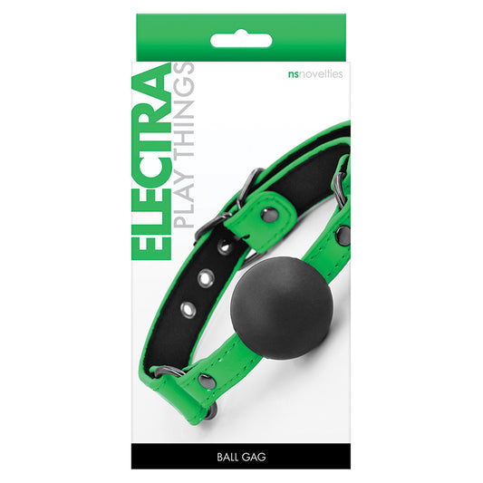 Electra-Play-Things-Ball-Gag-Green