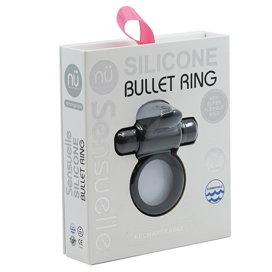 Nu-Sensuelle-Silicone-Bullet-Ring-Black