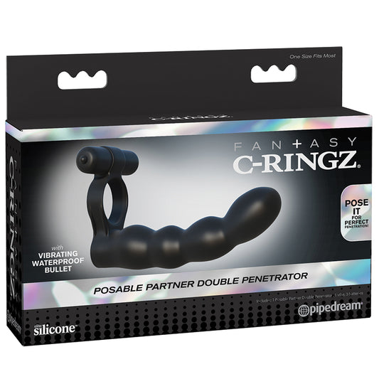Fantasy-C-Ringz-Posable-Partner-Double-Penetrator-Black