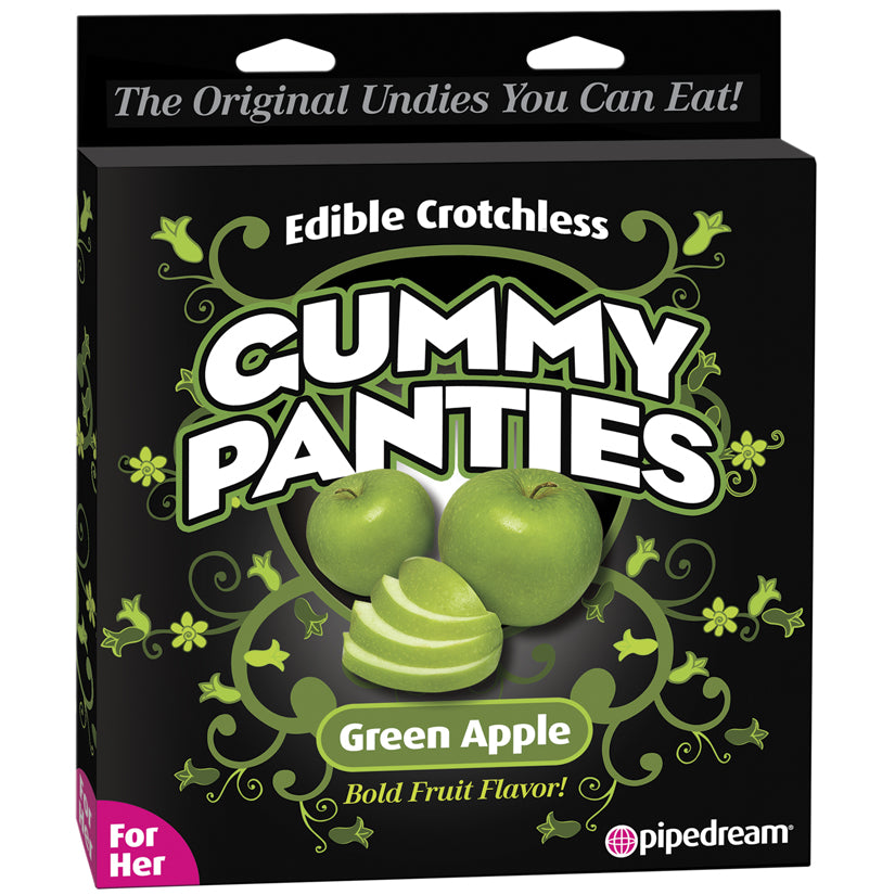 Pipedream-Edible-Crotchless-Gummy-Panties-Green-Apple