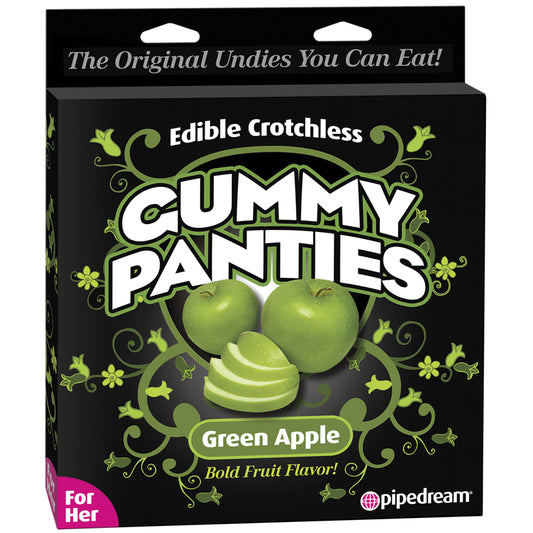 Pipedream-Edible-Crotchless-Gummy-Panties-Green-Apple