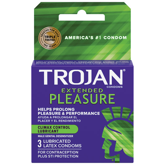 Trojan Extended Pleasure Condoms (3 Pack)