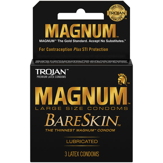 Trojan Magnum Bareskin Condoms (3 Pack)