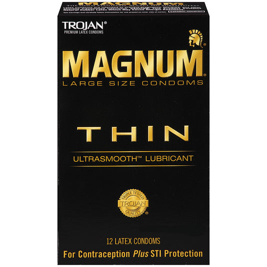 Trojan Magnum Thin Condoms (12 Pack)