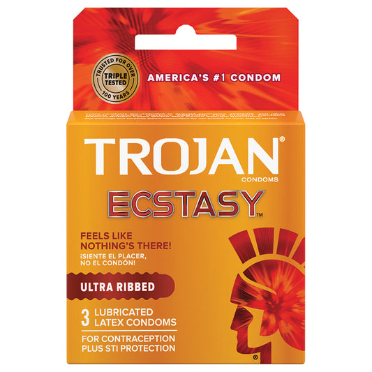 Trojan Ecstasy Condoms (3 Pack)