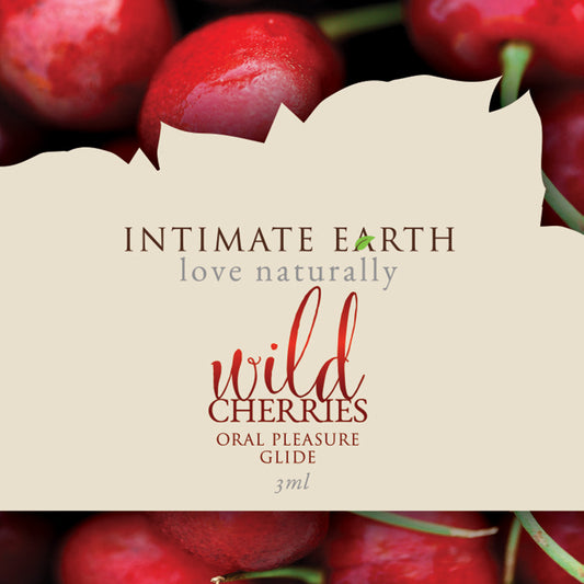 Intimate Earth Oral Pleasure Glide - Wild Cherries Foil 0.1oz