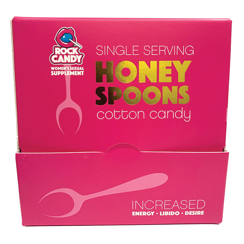 Rock Candy Honey Spoon Sexual Supplement - Cotton Candy (24 Pack)