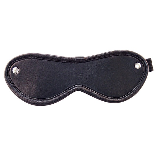 Rouge Leather Blindfold - Black