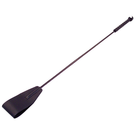 Rouge Leather Riding Crop - Black