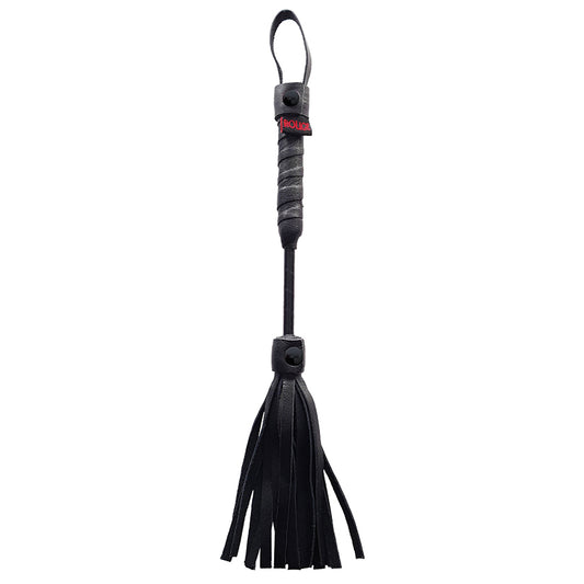 Rouge Mini Leather Flogger - Black