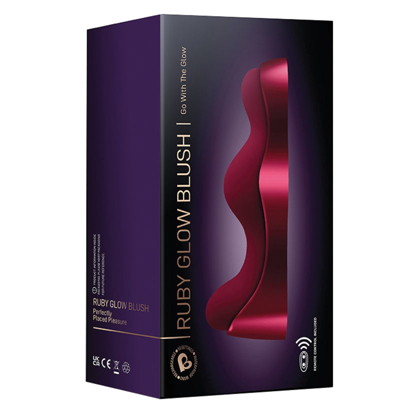 Rocks Off Ruby Glow Blush Sit On Vibrator