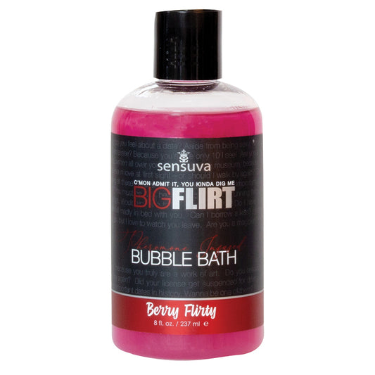 Sensuva Big Flirt Pheromone Infused Bubble Bath - Berry Flirty 8oz