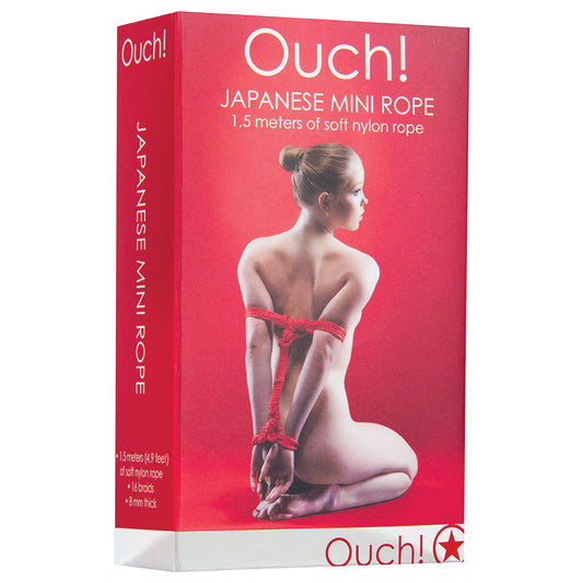 Ouch! Japanese Mini Rope - Red 1.5m